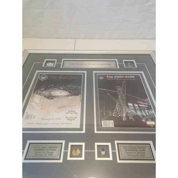 Framed Programs 2 Last Game Maple Leaf Gardens, First game Air Canada Centre Vin - Picture 9 of 16